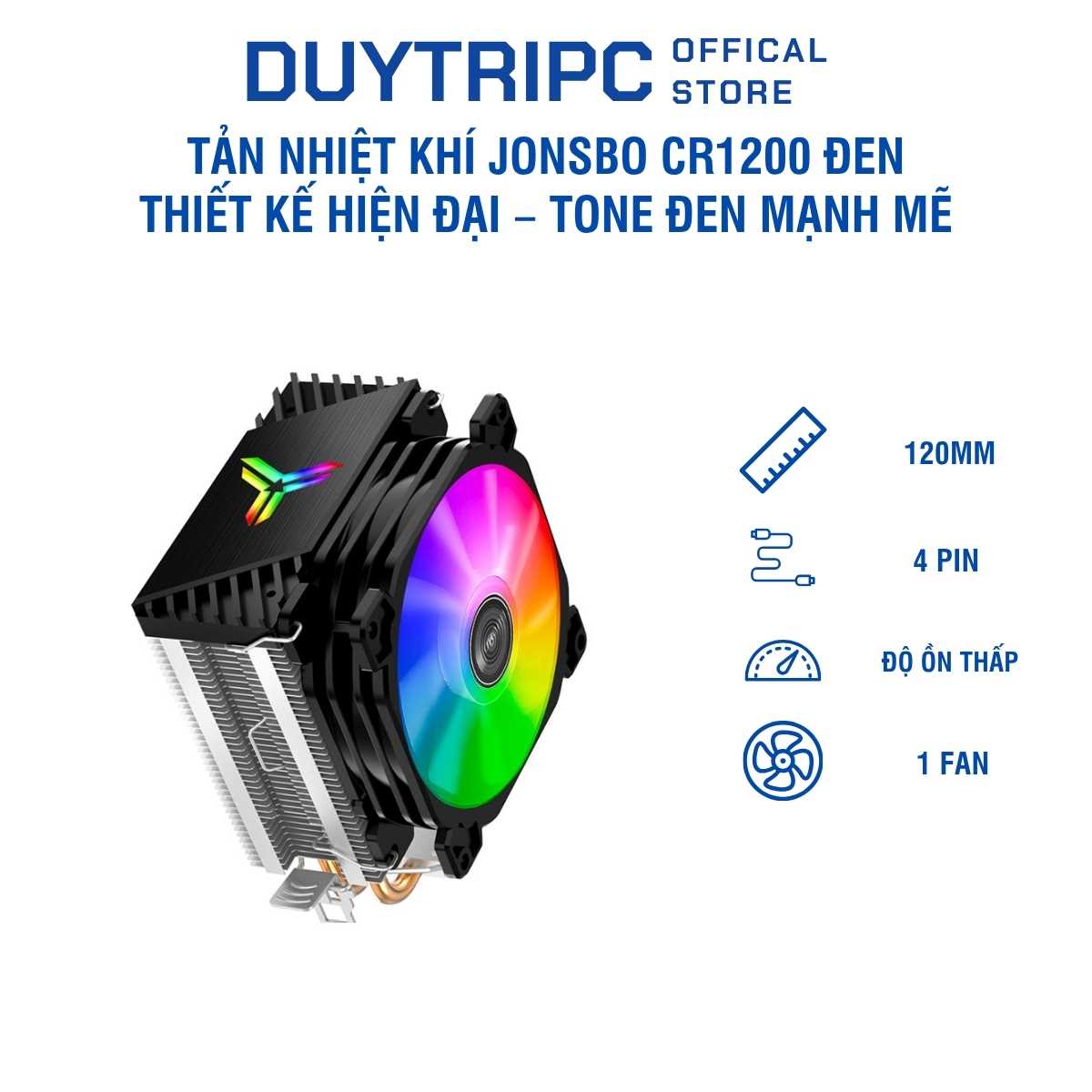 Tản Nhiệt Khí Jonsbo CR1200 Đen